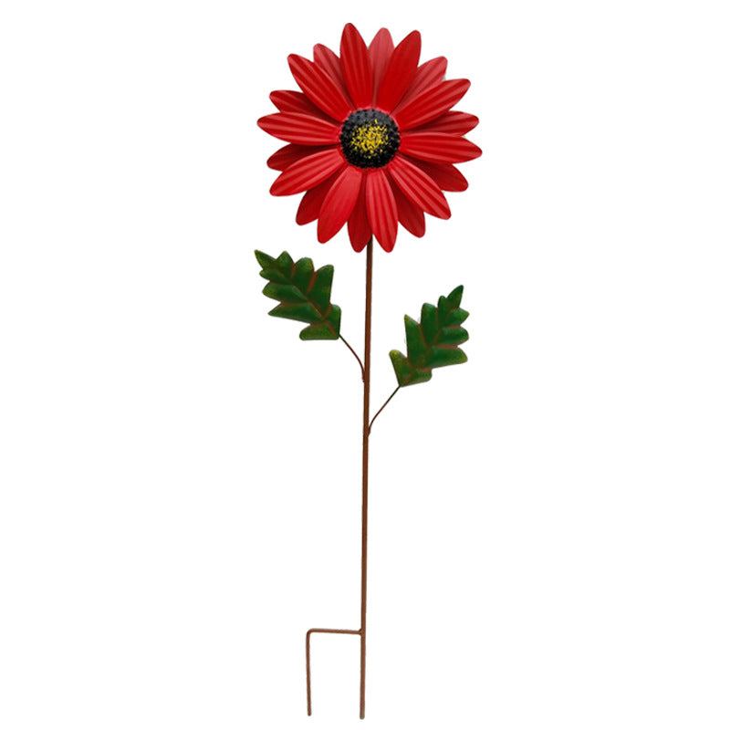 lumoraX Gartenstecker Schmiedeeisen Blumentopf Halter Metall Outdoor Gartendeko Blumen Stecker