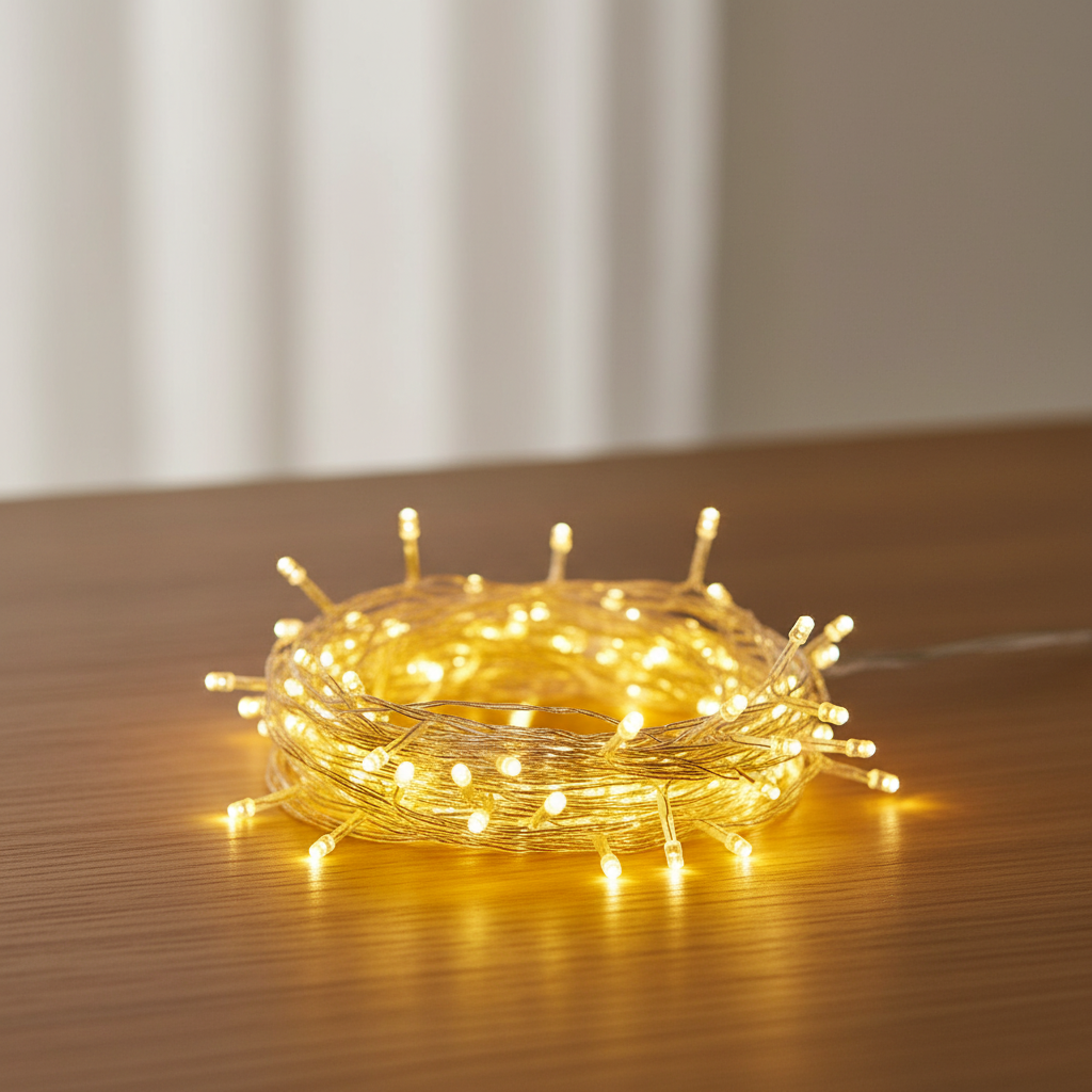 Eiszapfen Lichterkette weiss aussen mit 96 LEDs IP44 wetterfest für Garten und Sitzplatz