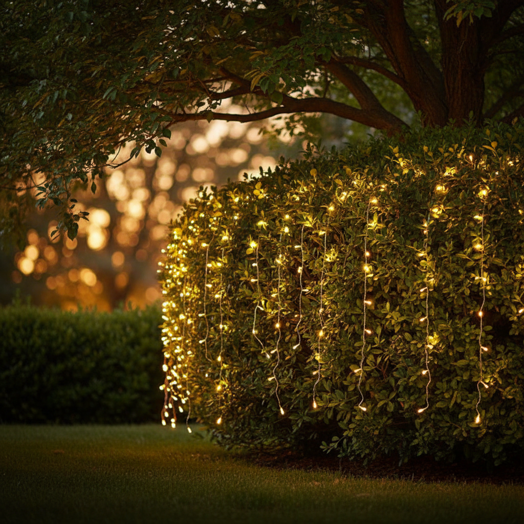 LED Eiszapfen-Lichterkette mit 8 Lichtmodi und Controller für Garten-Atmosphäre