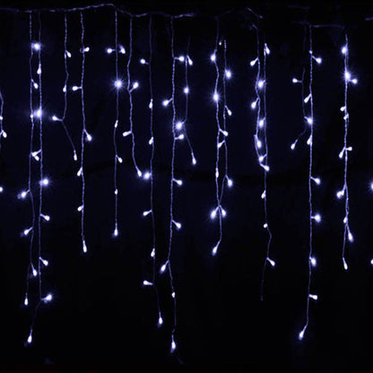 Eiszapfen Lichterkette mit Steckdose 220V wetterfest IP44 für Pergola Hecke und Sitzplatz