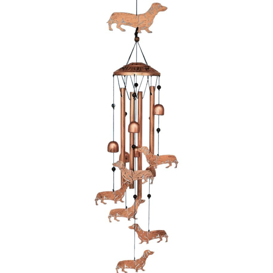 Klangspiel Balkon Retro – Metallwindspiel mit Röhren für Terrasse Variante 5