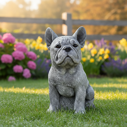 Hundefigur Gartendeko aus Harz - Hund Statue Figur