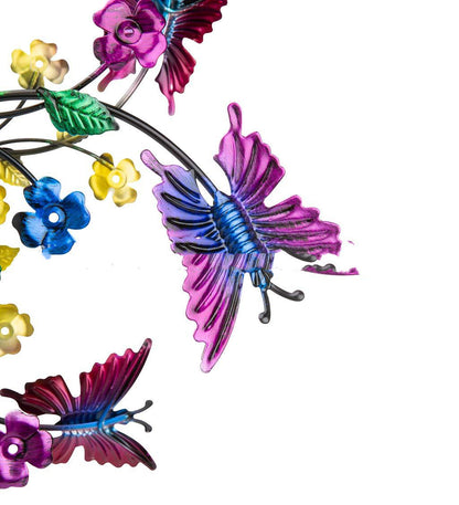 Drehendes Windspiel Schmetterling – Schmiedeeisen Gartendeko wetterfest
