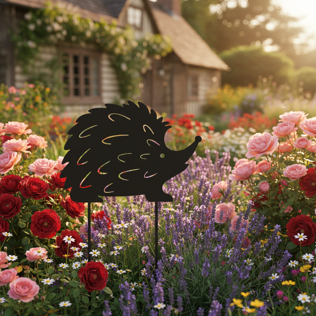 Schmiedeeisen Gartenstecker Deko Figur für den Garten