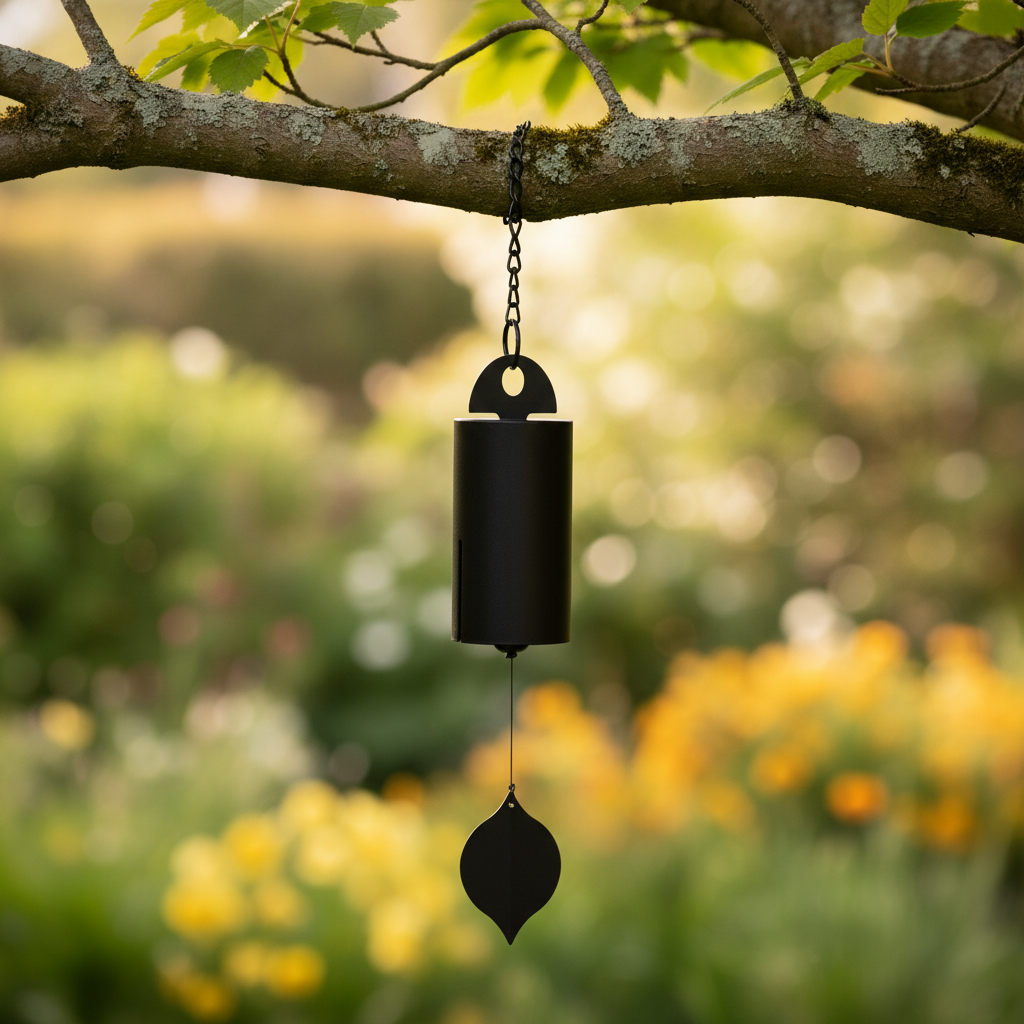 Windspiel Metall Garten – Elegantes Klangspiel mit einem Stab