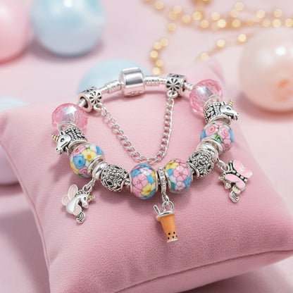 Persönliches Design des Charm Armband Mädchen & Damen – Beads Schmuck Geschenk, das Geschichten erzählt.