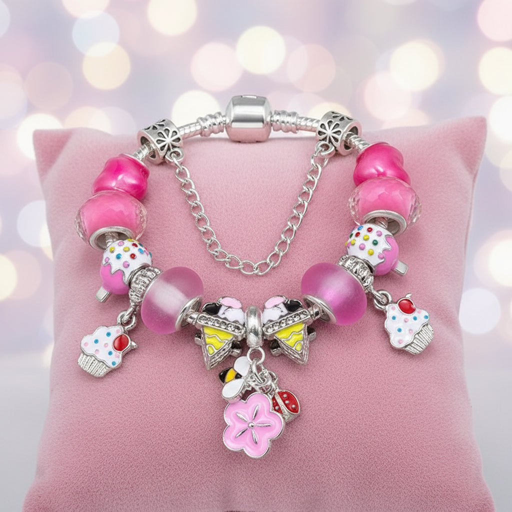 Verschiedene Designs des Charm Armband Mädchen & Damen – Beads Schmuck Geschenk, ideal für jeden Stil.