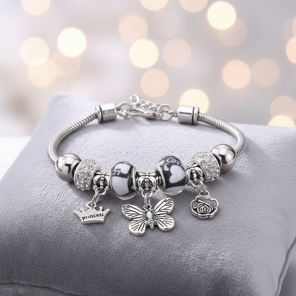 Lebensbaum Armband Damen, verstellbar von 13.5 bis 20 cm, hochwertig gefertigt.