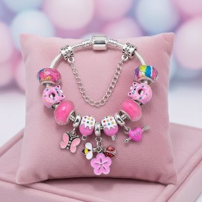 Charm Armband Mädchen & Damen – Beads Schmuck Geschenk in schöner Geschenkverpackung, bereit zum Verschenken.