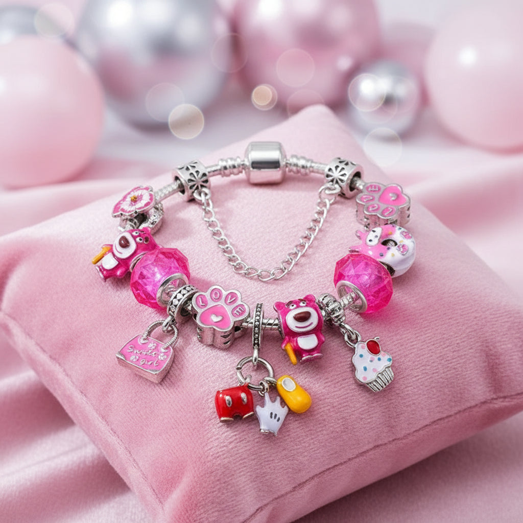 Charm Armband Mädchen & Damen – Beads Schmuck Geschenk geeignet für Geschenke an Freundinnen und Familie.
