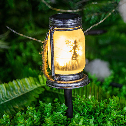 Solar Laterne Outdoor im rustikalen Einmachglas-Look mit warmweissem LED-Licht für den Garten