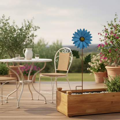 Gartenstecker Schmiedeeisen Blumentopf Halter Metall Deko