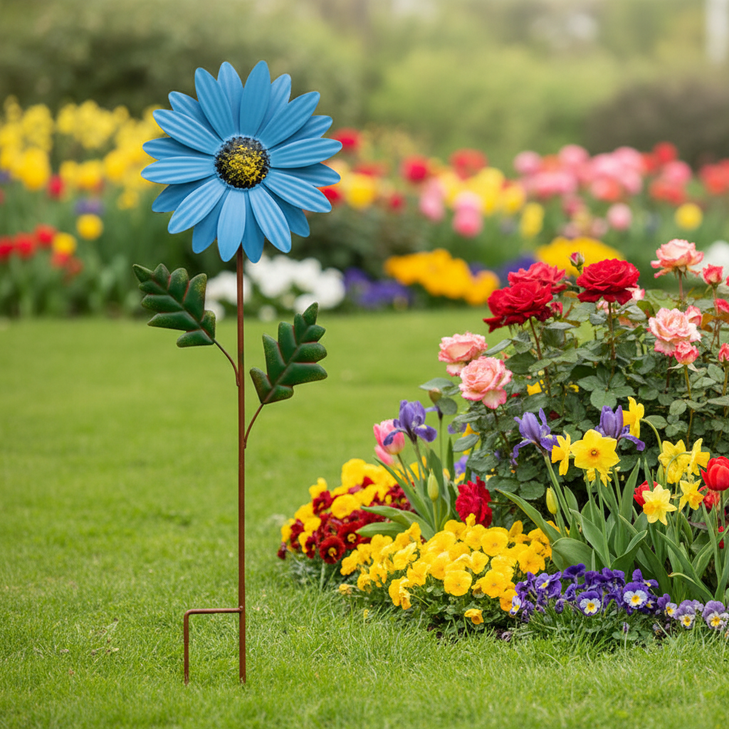 Gartenstecker Schmiedeeisen Blumentopf Halter Metall Deko