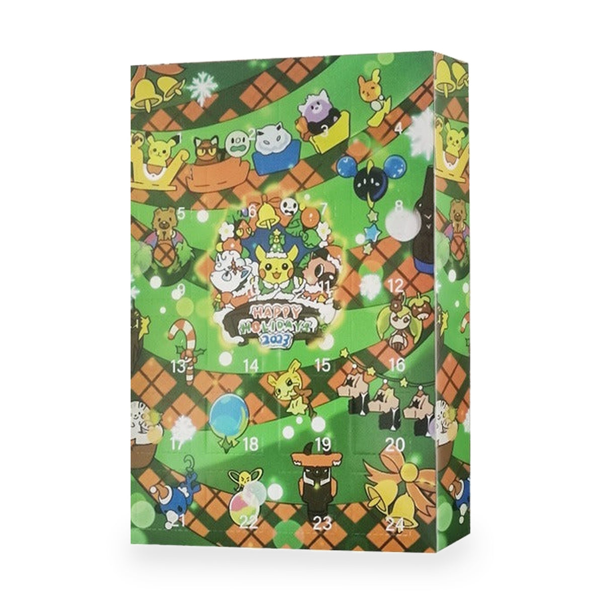 Pokémon Adventskalender mit Box-Motiv Grün Wimmelbild
