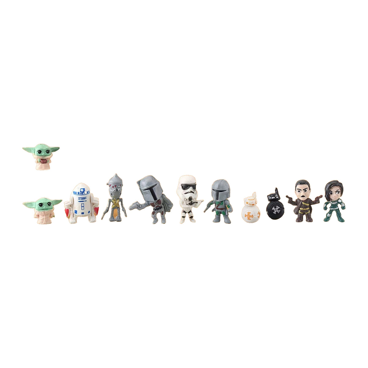 Star-Wars-Minifiguren im Detail: Grogu, R2-D2, IG-11, Sturmtruppler, Mandalorianer und BB-8